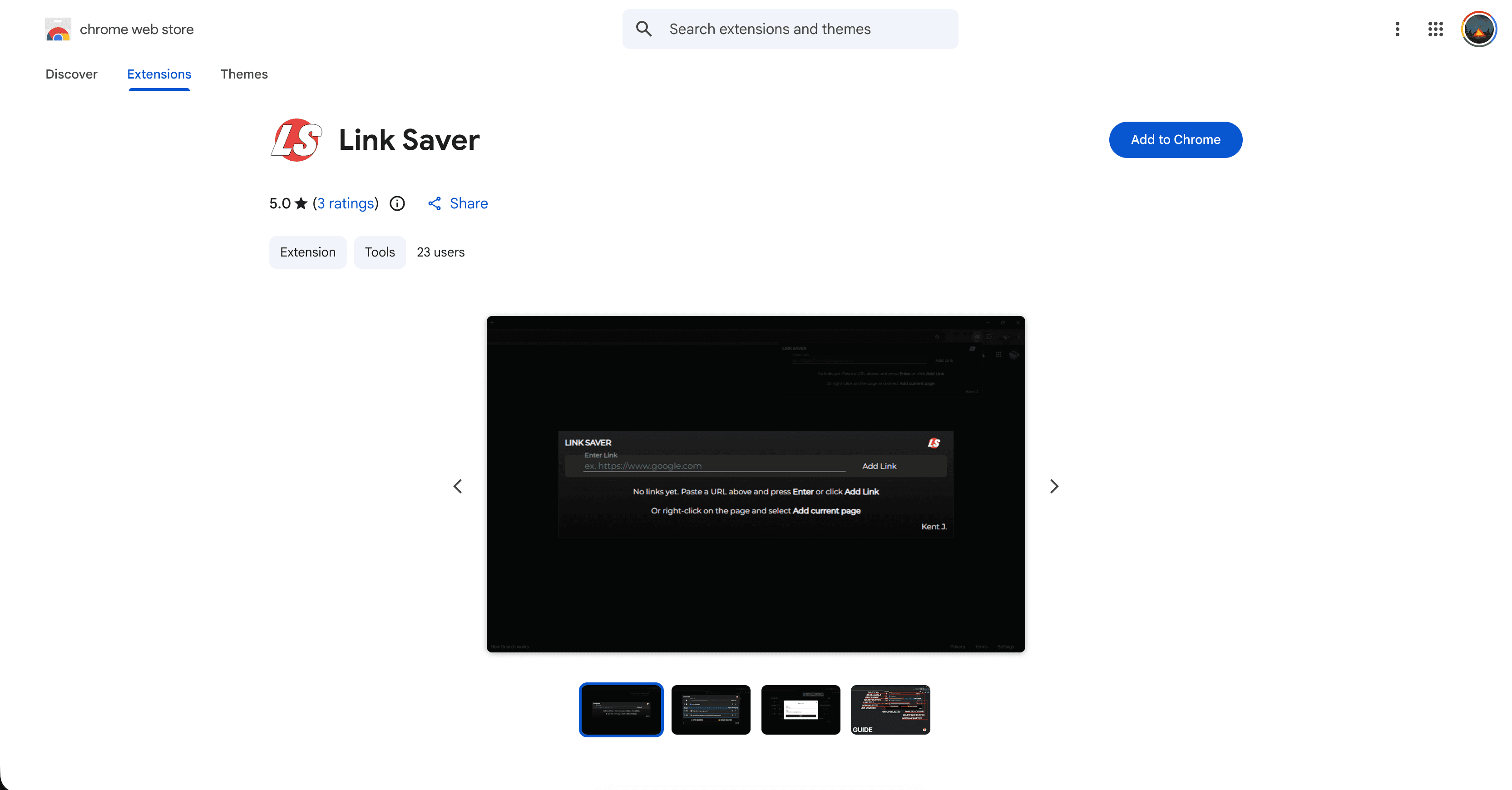 Link Saver preview